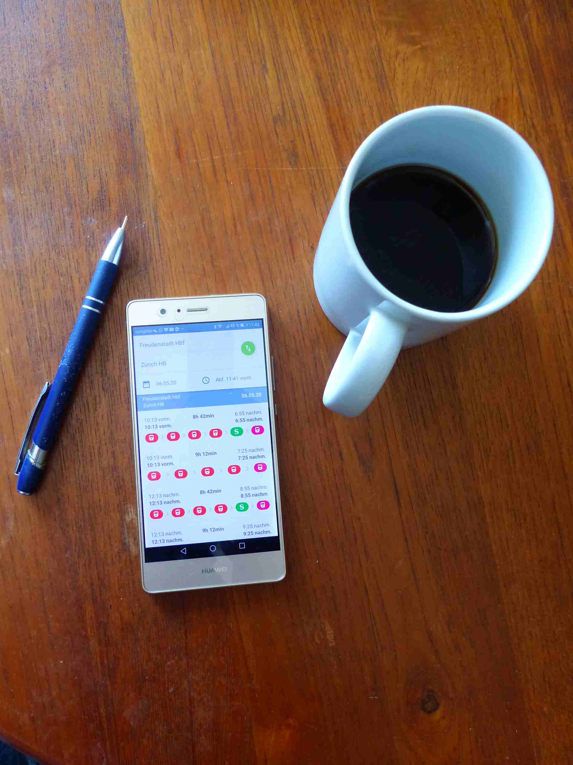 MOTIS app coffee mug (C) datagon GmbH
